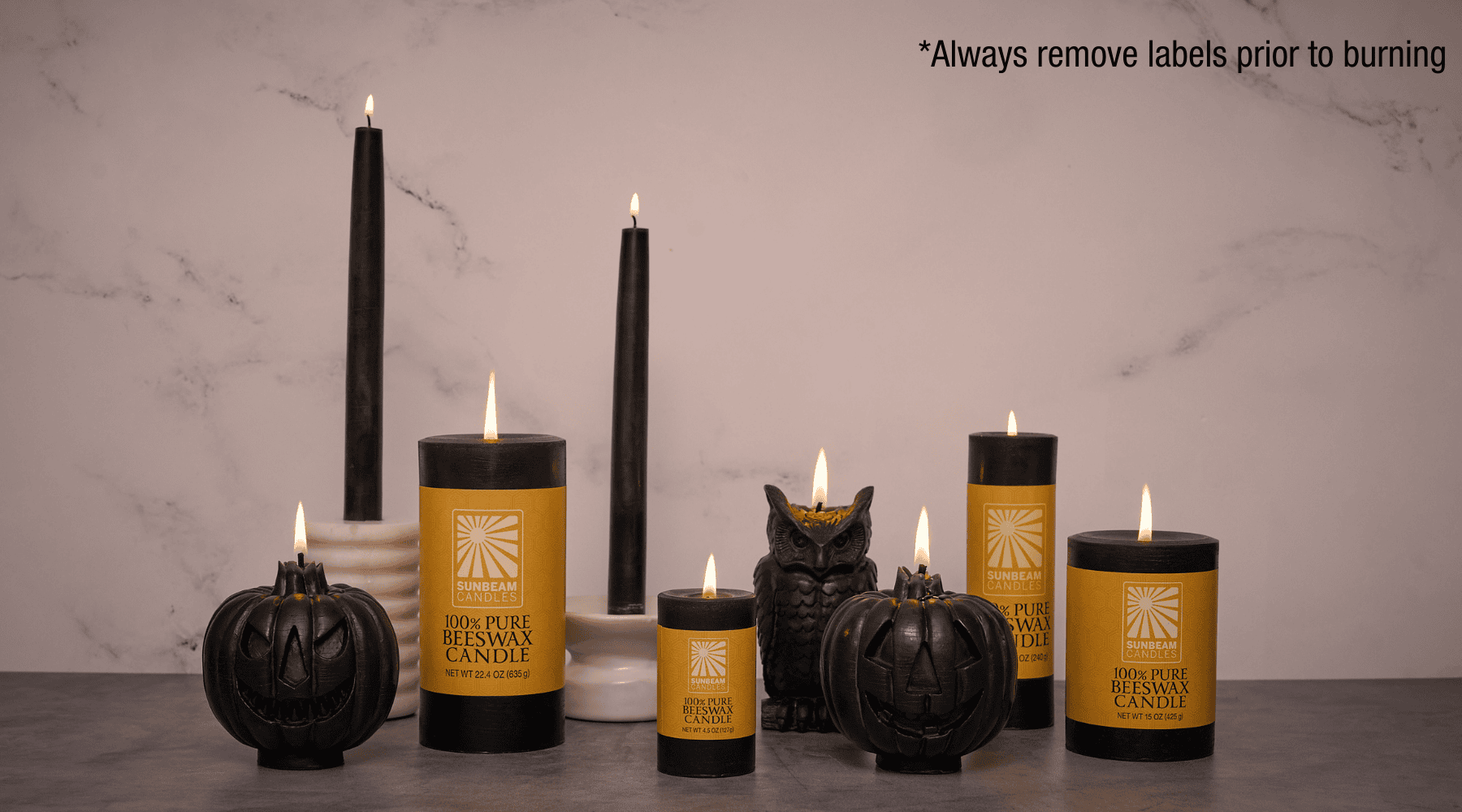 Natural-black-Handcrafted-non-toxic-Unscented-100_-Beeswax-emergency-highest-rated-long-burning-carved-sculpted-jack-o-lantern-candle-black-taper-candle-black-pillar-candle-halloween-unique-trending-home-gifts-pumpkin-fall-spooky-owl-candle