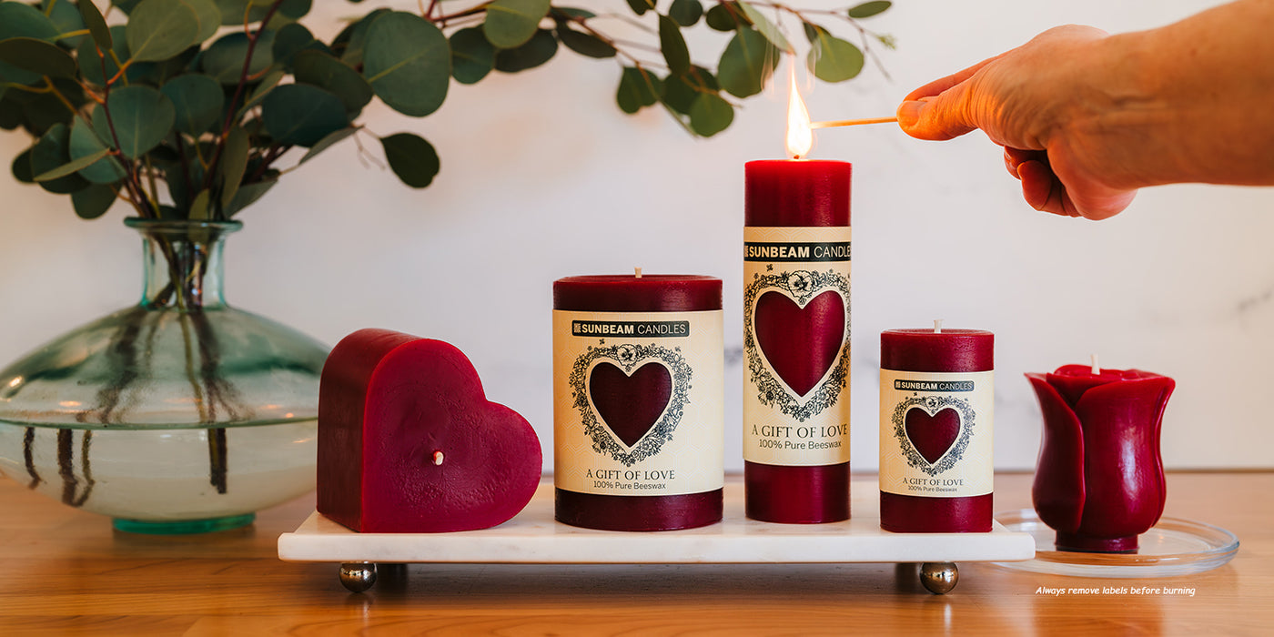 Gift of Love Pillars – Sunbeam Candles